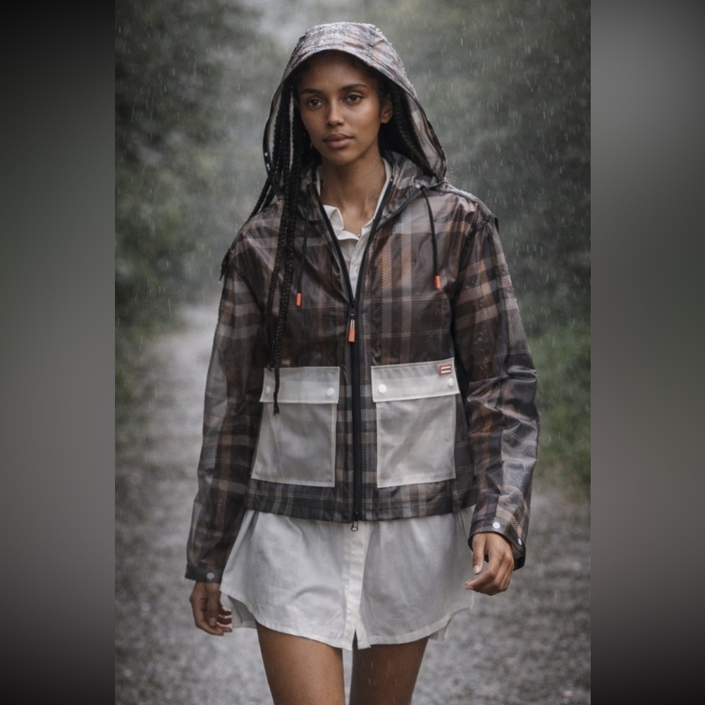 🎉SUPER RARE🎉 Anthropologie NWT Hunter Water Resistant Zip-Up Jacket size S.
